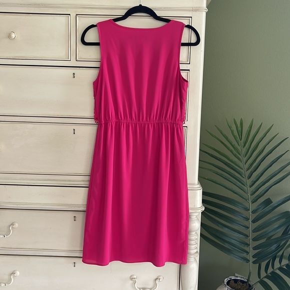 Spense Pink sleeveless dress with bodice ruffle size 6 - Picture 3 of 6